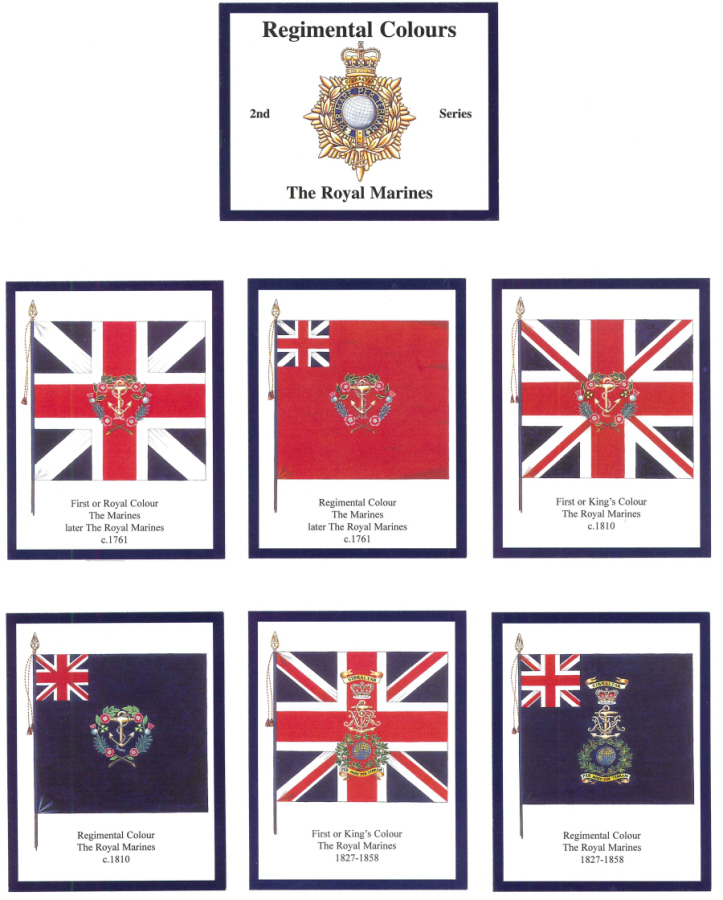 The Royal Marines 2nd Series - 'Regimental Colours' Trade Card Set by David Hunter